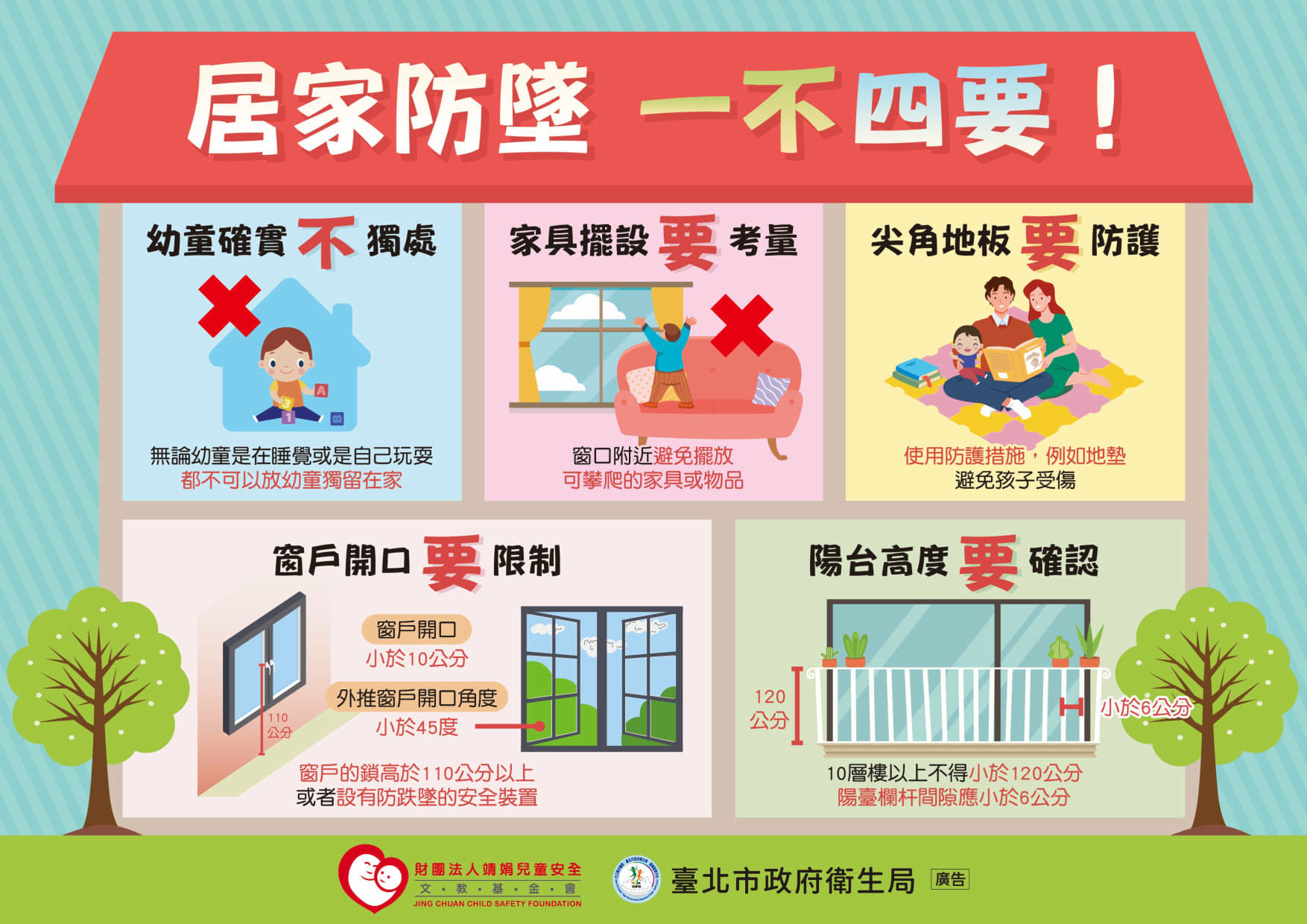 兒童或老人防墜安全宣導(標題圖檔)